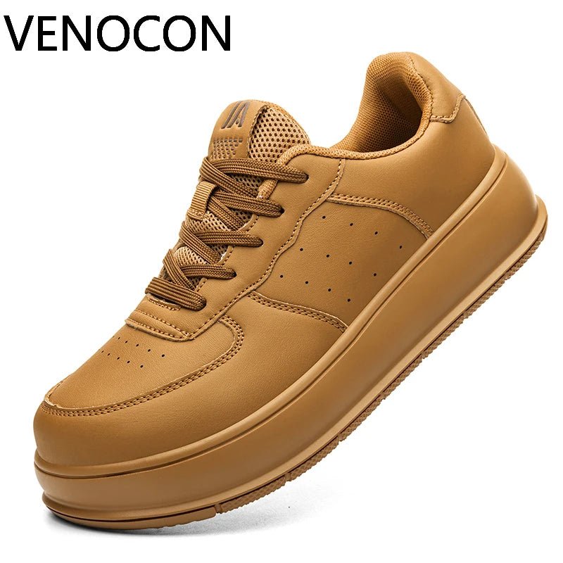 VENOCON Minimalist Stylish Shoes Sneakers Man Fabric Leather With Ball Wide Toe Box Nose More Stack Height Footwear For Women - Xlam