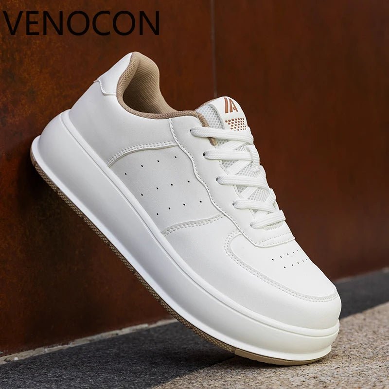 VENOCON Minimalist Stylish Shoes Sneakers Man Fabric Leather With Ball Wide Toe Box Nose More Stack Height Footwear For Women - Xlam