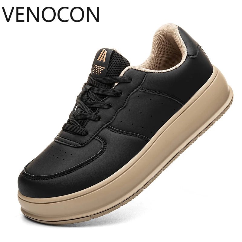 VENOCON Minimalist Stylish Shoes Sneakers Man Fabric Leather With Ball Wide Toe Box Nose More Stack Height Footwear For Women - Xlam