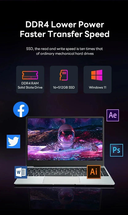 14.1” Gaming Laptop Windows 11 Intel Core i9 - 8950hk 16GB RAM 1/2TB M.2 SSD Laptops 4K HD Gaming laptop - Xlam