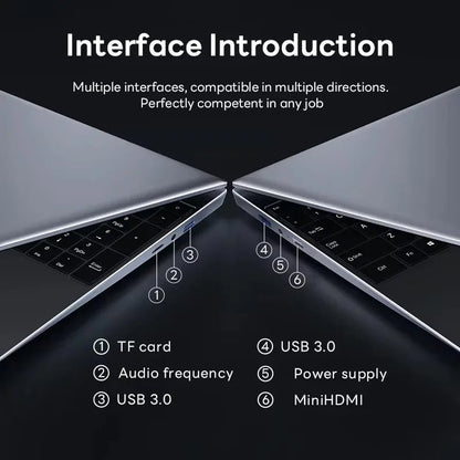 15.6 inch Laptop Computer Intel Celeron N4000 Notebook PC Fingerprint Unlock Windows 11 Pro 16GB RAM 1TB SSD 1920*1080P Laptops - Xlam