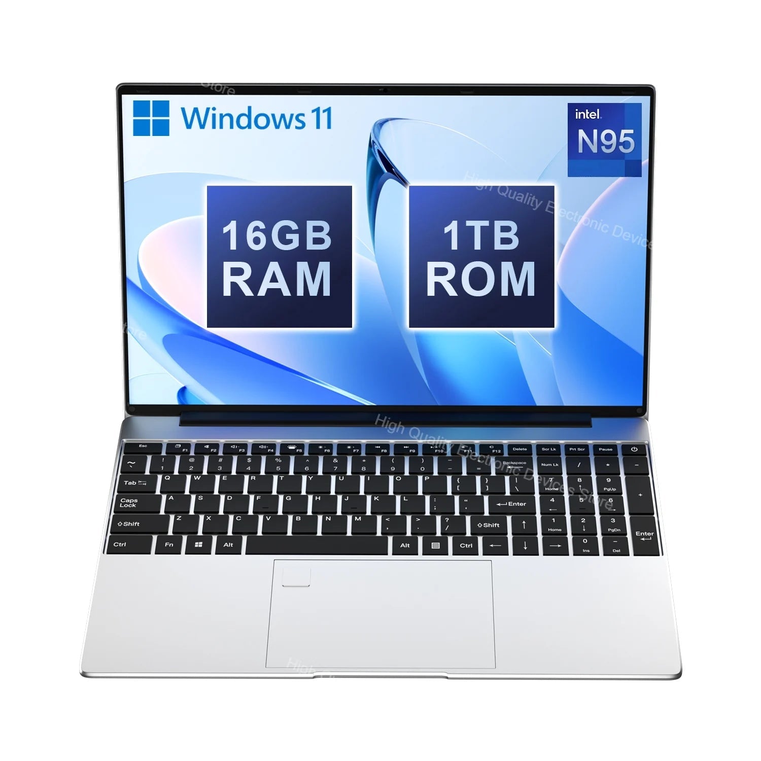 2025 New 15.6" Lightweight Laptop N95 32GB+2048GB FHD IPS Display 7500mAh Battery Backlit Keyboard Fingerprint Unlock - Xlam