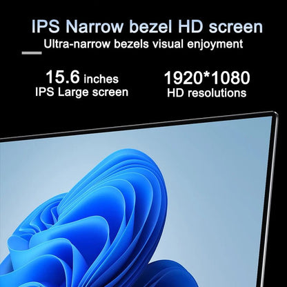 2025 New 15.6" Lightweight Laptop N95 32GB+2048GB FHD IPS Display 7500mAh Battery Backlit Keyboard Fingerprint Unlock - Xlam