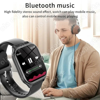 2025 New Smart Watch MAX 1.75 - inch HD Display Bluetooth Calls Message Alert Health Monitoring Sports Mode Smartwatch Men Women - Xlam