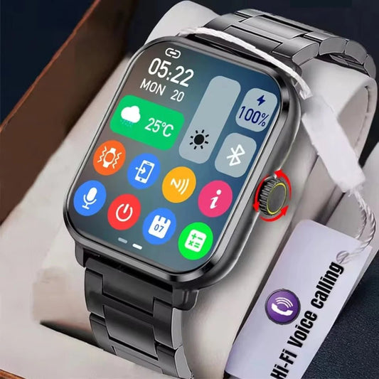 2025 New Smart Watch MAX 1.75 - inch HD Display Bluetooth Calls Message Alert Health Monitoring Sports Mode Smartwatch Men Women - Xlam