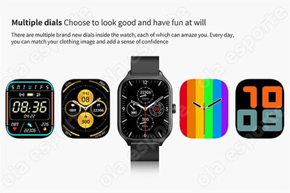 2025 New Smart Watch MAX 1.75 - inch HD Display Bluetooth Calls Message Alert Health Monitoring Sports Mode Smartwatch Men Women - Xlam