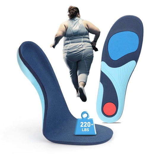 220+lbs Plantar Fasciitis Relief Insoles High Arch Support Absorb Shock Distribute Pressure Perfect for Work Boot Orthotics - Xlam