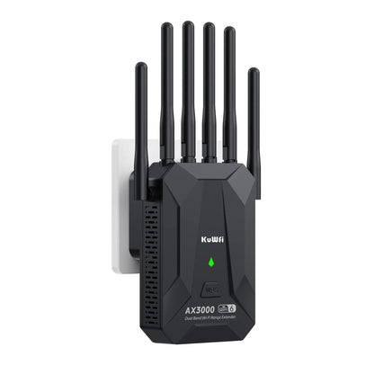 3000M Wireless WiFi Repeater 2.4Ghz 5GHz Dual Band WiFi6 Router 802.11AX Long Range WiFi Booster Signal Extender Amplifier WPS - Xlam