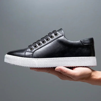 British Style Polishing Casual Soft Sole Small White Shoes for Men Extra Large Men's Shoes 2024 Spring New Trendy Board Shoes - Xlam