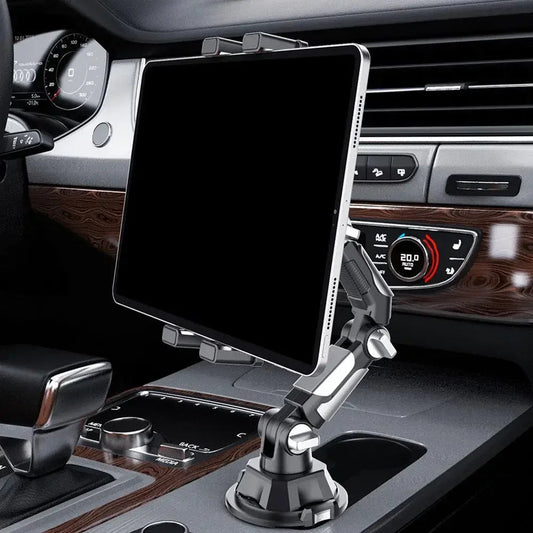 Car Mobile Phone Stand 360 - degree Rotation Adjustable Arm Universal Car Cup Holder Tablet & Phone Mount for IPad Pro - Xlam