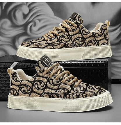 Casual Men's Canvas Shoes 2025 New Designer Men Skateboard Shoes Outdoor Breathable Flats Lace Up Walking Shoe Zapatillas Hombre - Xlam