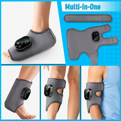 Electric Ankle Protector Ankle & Wrist Massager Foot Brace Hot Compress Vibration Ankle Support Guard Band Muscle Relax - Xlam