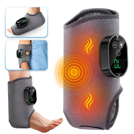 Electric Ankle Protector Ankle & Wrist Massager Foot Brace Hot Compress Vibration Ankle Support Guard Band Muscle Relax - Xlam
