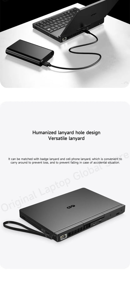 GPD Pocket 4 2025 AMD AI 9 HX 370 32GB/64GB RAM 2TB/4TB SSD 8.8 - inch 2.5K resolution 144 Hz refresh rate mini laptop - Xlam