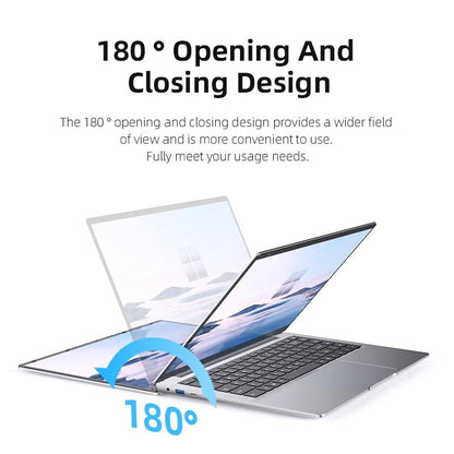Laptop Computer Windows 11 Pro Intel Atom A3950 2025 Notebook PC 12GB RAM 512GB 1TB 2TB SSD 1920*1080P Office Study Computer - Xlam