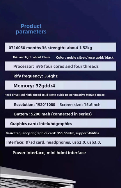 Laptop Thin Office E - sports High Configuration Unique Display Game Book Portable Ultra - thin Portable Business Home Work - Xlam