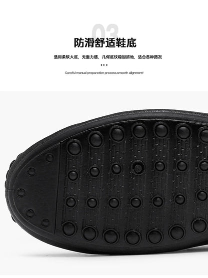 Luxury Brand Comfortable Men Moccasins Soft Male Driving Shoes Fashion Leather Men Casual Shoes Slip on Italian Formal Loafers - Xlam