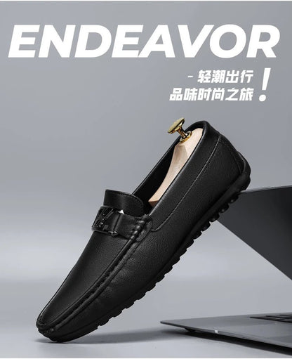 Luxury Brand Comfortable Men Moccasins Soft Male Driving Shoes Fashion Leather Men Casual Shoes Slip on Italian Formal Loafers - Xlam