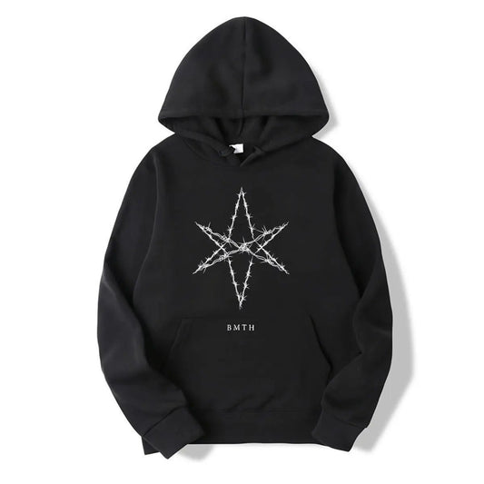 Men Bring Me The Horizons hoodies Music Band The Star Cute Gift Top Tees Summer Retro hoodies O Neck Harajuku hoodies - Xlam