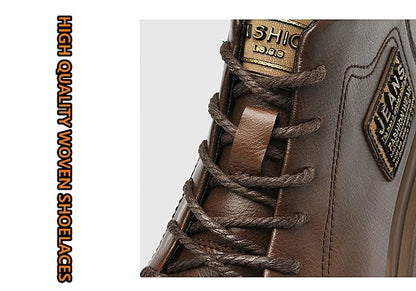 Men Genuine Leather Heightening Shoes Comfort Lace Up Casual Elevator Shoes Commerce Breathable Height Increase Insole 8CM Sport - Xlam