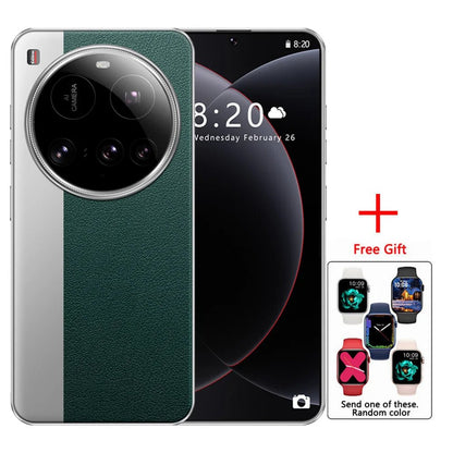 New M15 Ultra Original Cellphones 7.3inch Smartphone 4G 5G Dual SIM Mobile Phones Android 14 Global Version 8000mAh Cell Phone - Xlam