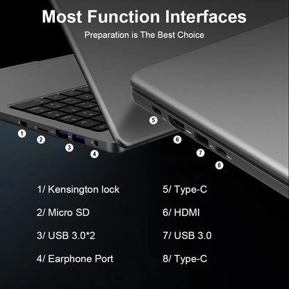 Ninkear A15 Pro Laptop 16GB 1TB AMD Ryzen 5 7430U 16 inch 120Hz 2560*1600 Display Screen Fingerprint Unlock Notebook Computer - Xlam