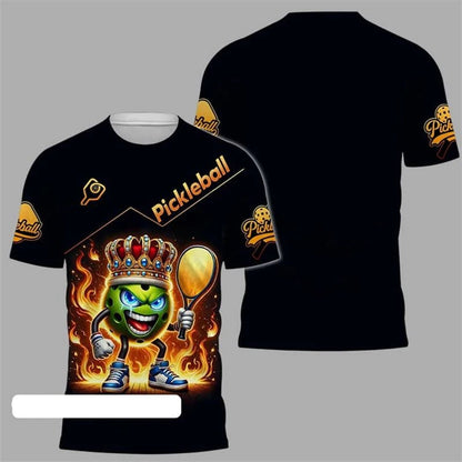 Pickleball Team Sports T-shirt For Men And Women O Neck Short Sleeve T Shirts Cool Fashion Pattern Design Trend Outdoor Tee Top - Xlam