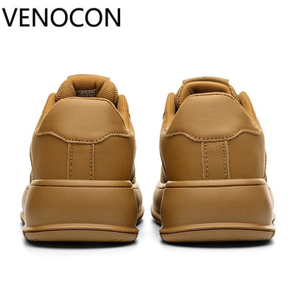 VENOCON Minimalist Stylish Shoes Sneakers Man Fabric Leather With Ball Wide Toe Box Nose More Stack Height Footwear For Women - Xlam