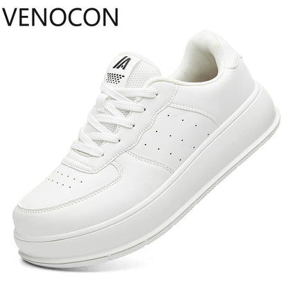 VENOCON Minimalist Stylish Shoes Sneakers Man Fabric Leather With Ball Wide Toe Box Nose More Stack Height Footwear For Women - Xlam